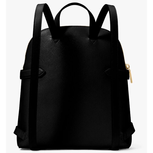 S Kate Spade Staci Dome Backpack Black Saffiano Leather Bag KG021 NWT $359Retail - Picture 4 of 9